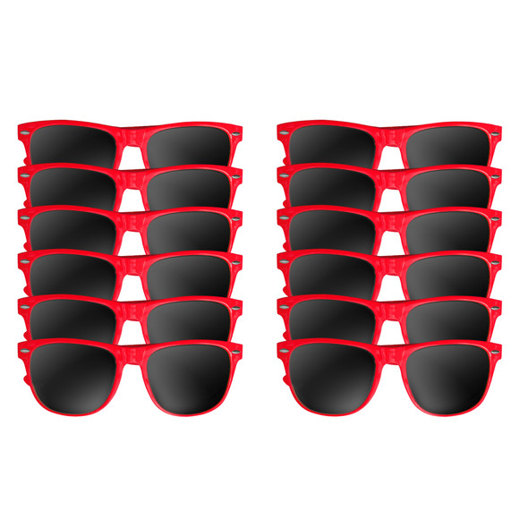Red Sunglasses | Iconic 80's Style | Adult 1056D